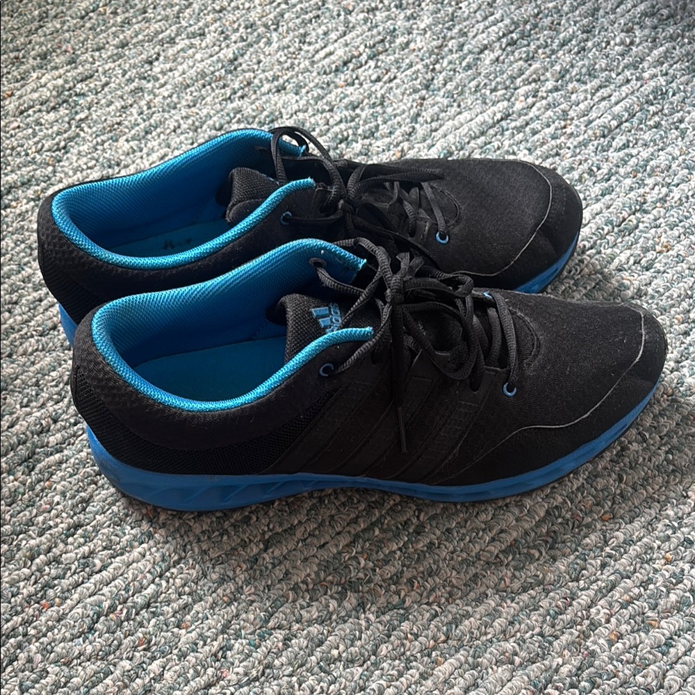 Black and Blue Men's Athletic adidas Shoes